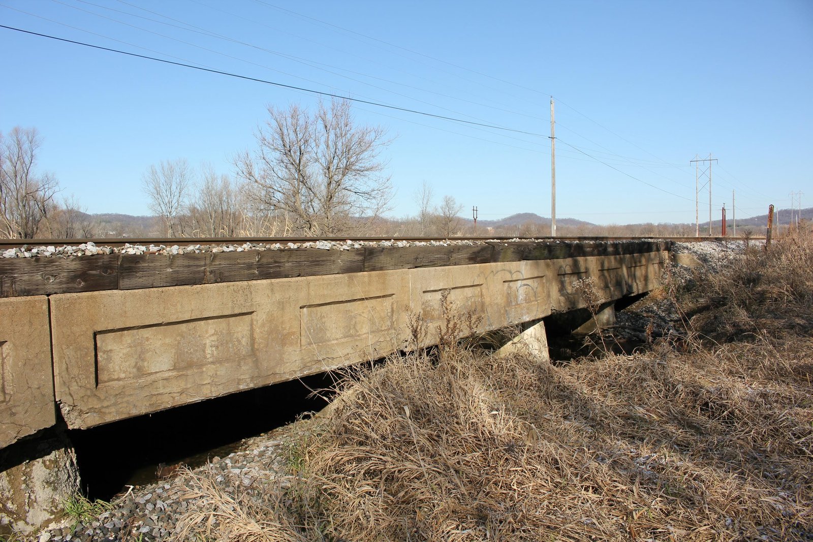Looking east